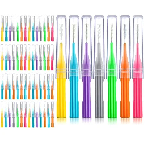 100 Interdental Brush Set, Stylish Colors