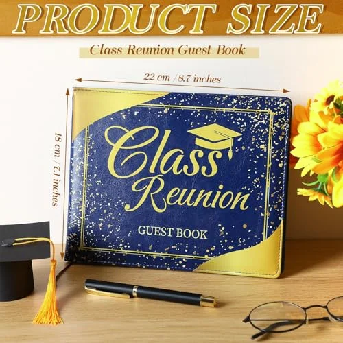 Guest Sign in Book with Pen,Blue,Class Reunion view 2