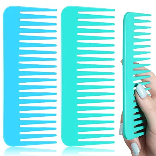 Wide Tooth Comb No Handle,Blue, Mint