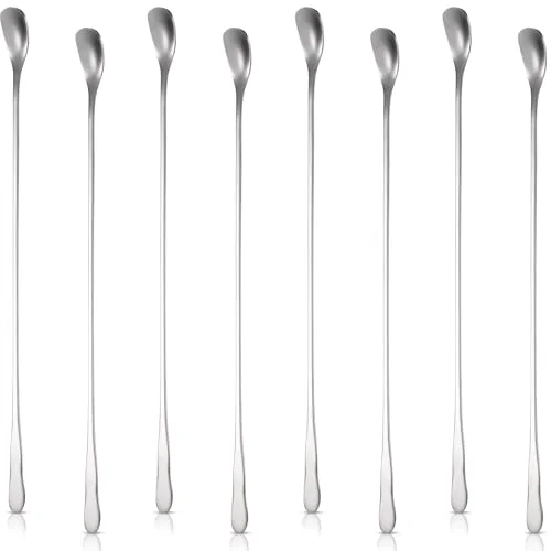 8 Pieces Stainless Steel Coffee Stirrers Mixing Spoons