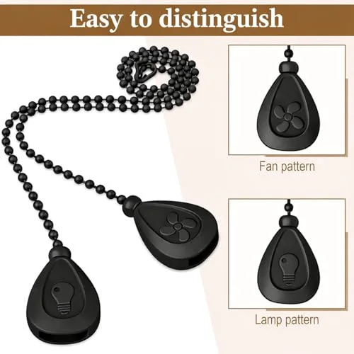 4 PCS Ceiling Fan Pull Chain Extender Light Ornament view 2