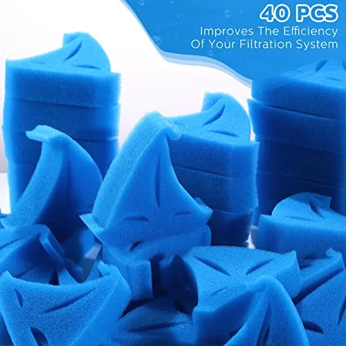 40 Pack Hot Tub Sponge Oil Absorbing Scum Cleaning Absorber Sponges Accessories for Spa Bathtub Outdoor Swimming Pool view 3