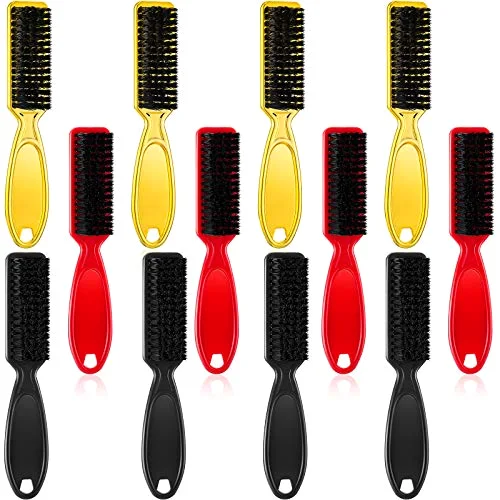12 Pcs Barber Clipper Brush Bulk Nylon Blade Trimmer Cleaning Brush for Clipper Cleaning Hair Styling Supplies for Trimmer Manicure Salon Duster Tool Fades Men