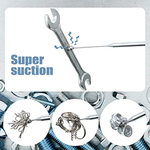 4 Pieces Telescoping Magnetic Pick up Tool, 25 Inch,Silver view 4
