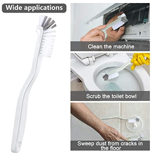4 Pieces Cleaning Brush Sets Small Scrub Brush Household Use for Cleaning Bottle Sink Kitchen Sink Corner Dish Edge Grout Bathroom Sliding Door Window Track view 3