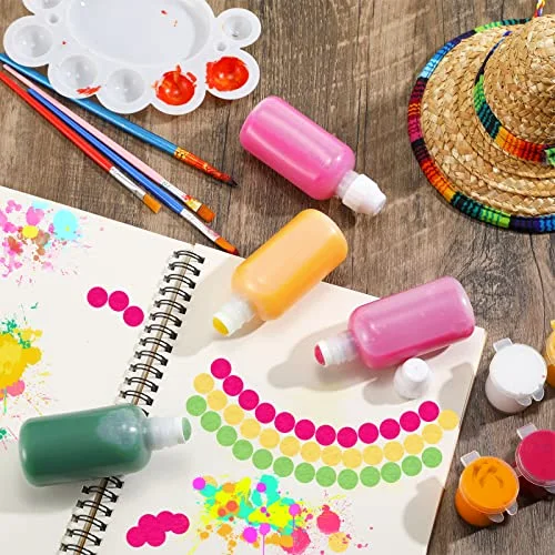 24 Pieces Empty 2 Ounce Paint Daubers Bottles Handy Sponge Tip Paint Daubers Bottles Refillable Squeeze Bingo Marker for Graffiti Art Wooden Boards Cloth Crafts Game Supplies view 4