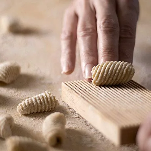 8 Inch Gnocchi Board Wood Pasta Making Board with Dough Scraper view 4
