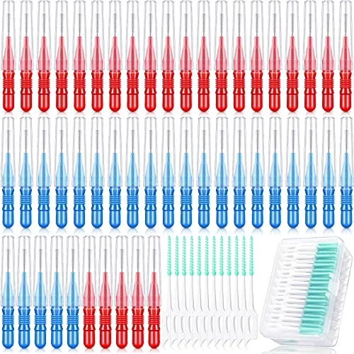 350 Pcs Interdental Floss Brush for Teeth Oral Care