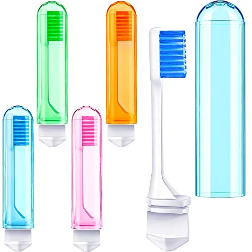 4 Pcs Travel Toothbrush Mini Foldable with Case