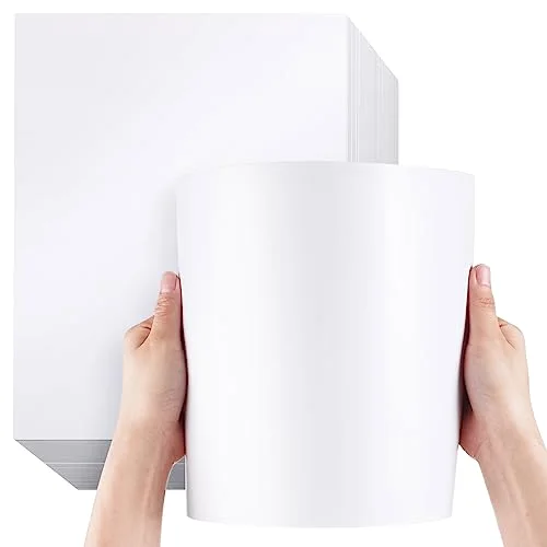 150 Pcs Double Sided Semi Gloss Cardstock Paper 8.5 x 11'' Heavyweight White Thick Paper for Laser Printer Printing Semi Gloss Cardstock DIY Printer Paper 80lb Cover Stock Paper