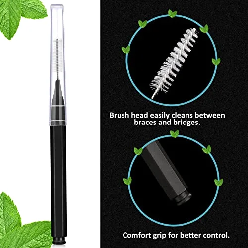 50 Pcs Interdental Brushes Braces,Black view 4