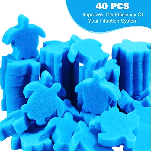 40 Pack Hot Tub Sponge Oil Absorbing Scum Cleaning Absorber Sponges Accessories for Spa Bathtub Outdoor Swimming Pool view 3
