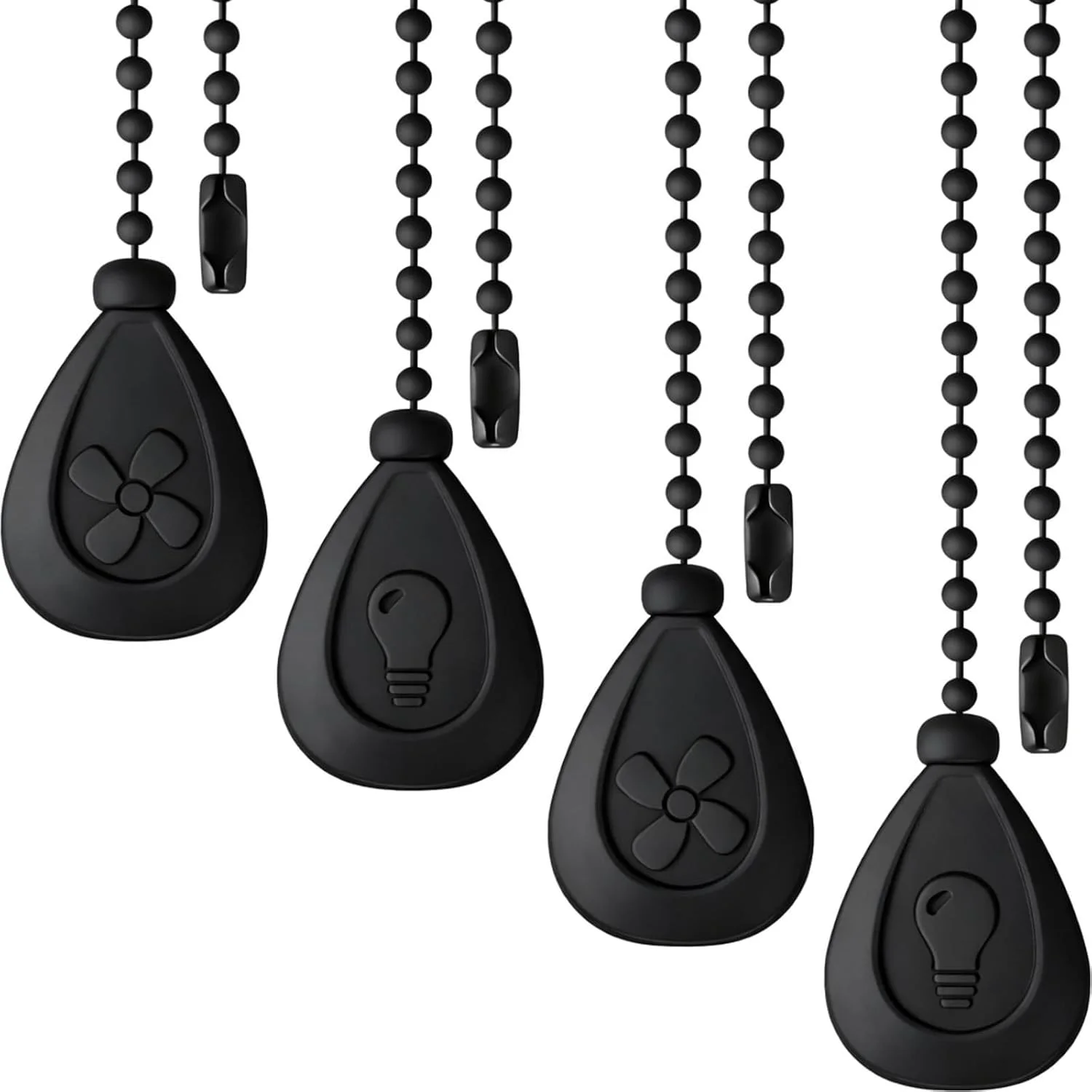 4 PCS Ceiling Fan Pull Chain Extender Light Ornament