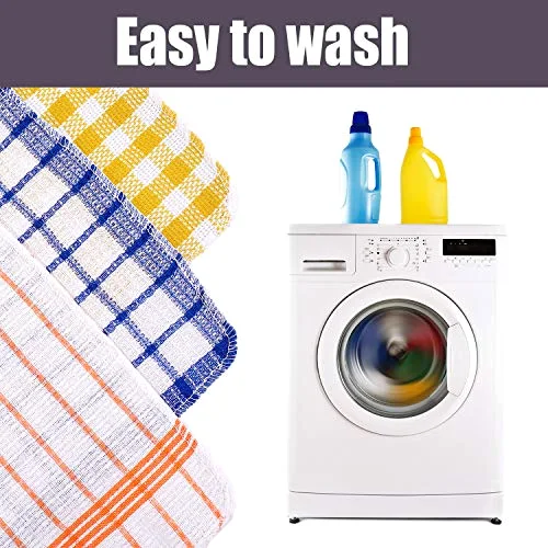 12 Kitchen Dish Rags,Bright Color,13.8'' X 13.8'', 11.8 X 11.8'' view 4