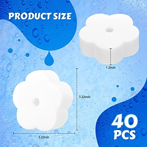 40 Pack Hot Tub Sponge Oil Absorbing Scum Cleaning Absorber Sponges Accessories for Spa Bathtub Outdoor Swimming Pool view 2