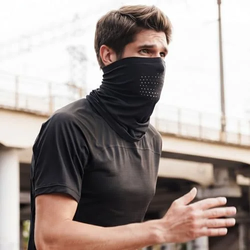 6 Pcs Breathable Cooling Neck Gaiter Summer Balaclava Face Mask with Mesh Holes UV Protection Sun Scarf for Men Women view 2