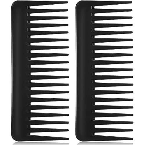 Wide Tooth Comb No Handle,Black