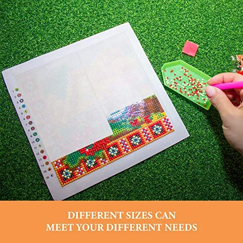 Diamond Painting Release Paper 16 x 12 cm and 15 x 10 cm Diamond Art Paper Covering Double-Sided Non-Stick Replacement Cover Sheets Painting Accessories and Tool for Adult Kid view 2