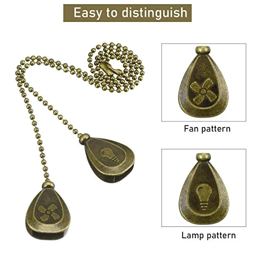 4 PCS Ceiling Fan Pull Chain Extender Light Ornament view 3