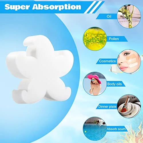 40 Pack Hot Tub Sponge Oil Absorbing Scum Cleaning Absorber Sponges Accessories for Spa Bathtub Outdoor Swimming Pool view 4