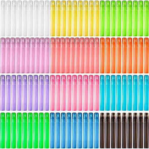 108 Pieces 10 ml Spray Bottles Plastic Perfume Bottles Empty Fine Mist Perfume Bottle for Essential Oils Supplies
