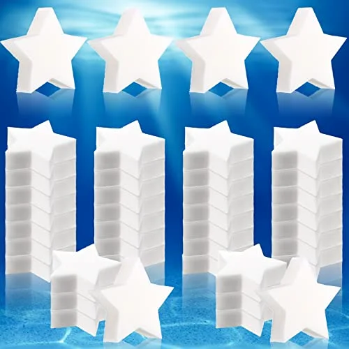 40 Pack Hot Tub Sponge Oil Absorbing Scum Cleaning Absorber Sponges Accessories for Spa Bathtub Outdoor Swimming Pool