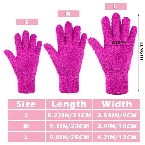 3 Pairs Microfiber Dusting Gloves for Plants Leaf, Medium view 3