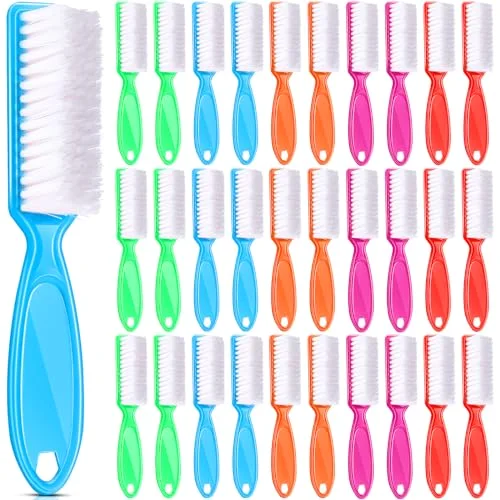 30 Pcs Nail Scrubber Brushes Bulk