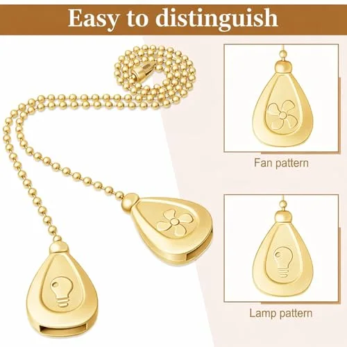 4 PCS Ceiling Fan Pull Chain Extender Light Ornament view 4