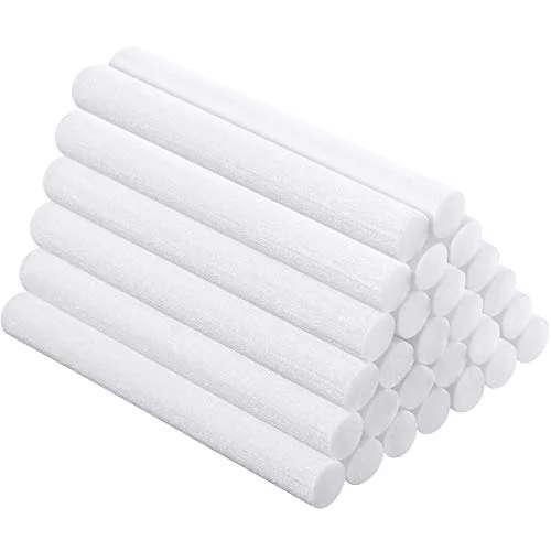 60 Pieces 2.75 X 0.31 Inch Car Diffuser Sponges Refill Sticks Humidifier Filter Replacement Wick Absorbent Sponge Sticks for Mini Car Office Bedroom Humidifier Ultrasonic Aroma Diffuser