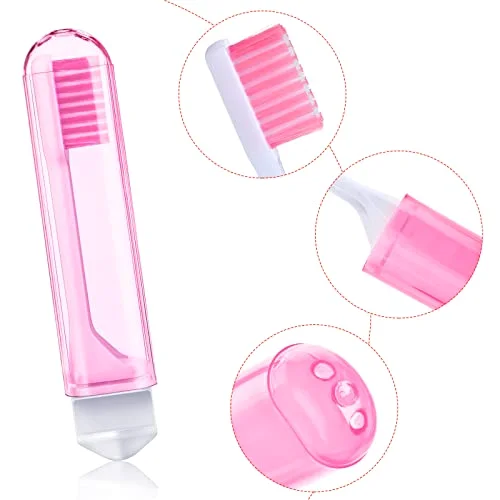 4 Pcs Travel Toothbrush Mini Foldable with Case view 3
