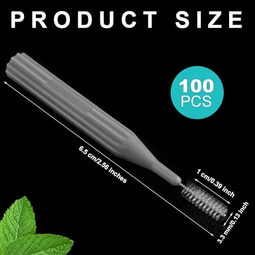 100 Interdental Brush Set, Gray view 2