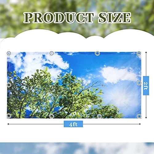 4x2 Feet Light Covers for Classroom, Magnetic,Leaves view 2