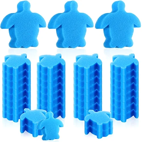 40 Pack Hot Tub Sponge Oil Absorbing Scum Cleaning Absorber Sponges Accessories for Spa Bathtub Outdoor Swimming Pool