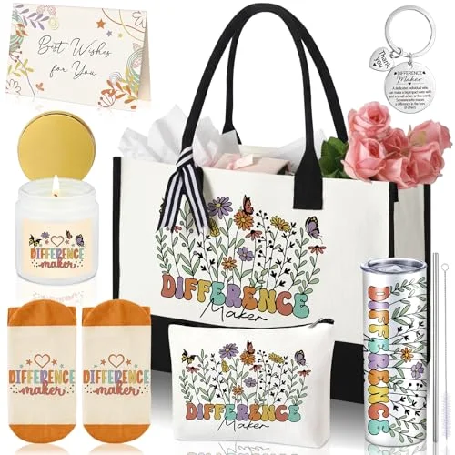 7 Pcs Difference Maker Appreciation Gifts Thank You Gifts for Women