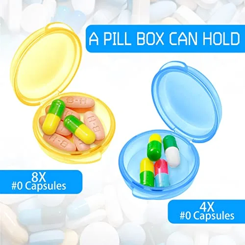 6 Packs Small Pill Box Organizer Pill Case view 3
