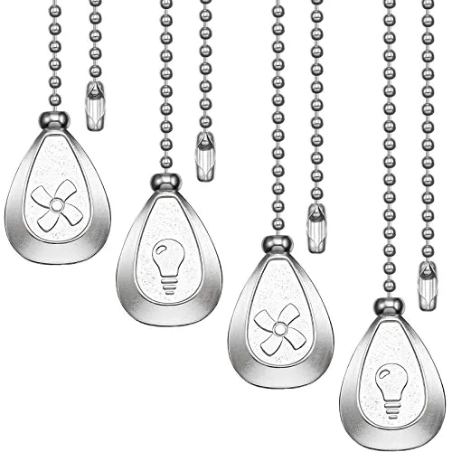 4 PCS Ceiling Fan Pull Chain Extender Light Ornament