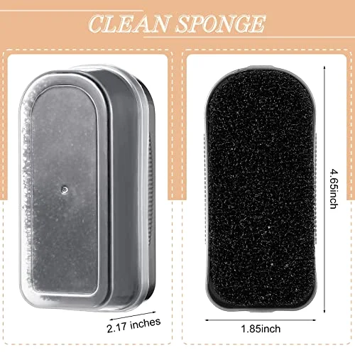 2 Pcs Horsehair Felt Hat Brush Kit,Hat Cleaning Wooden Color,Wood view 3