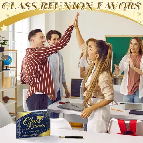 Guest Sign in Book with Pen,Blue,Class Reunion view 4