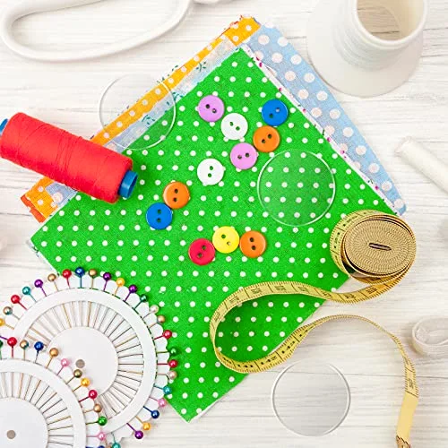 12 Pcs Glass Fabric Pattern Weights Glass Clear Cloth Paper Dress Making Sewing Weights and Samples Cutting Fabric Weight for Pattern Cutting Sewing Crafts Accessories view 3