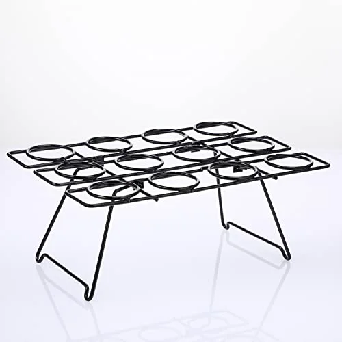 2 Pack Ice Cream Cone Baking Racks 12-cavity Cupcake Cone Holders Cupcakes Display Stands Cooling Racks for Home Kitchen Baking Cooking Ice Cream Tools Supplies view 4