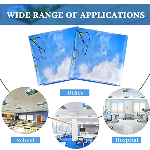 4x2 Feet Light Covers for Classroom, Magnetic,Leaves view 4