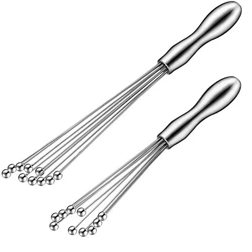 2 Pcs Stainless Steel Ball Whisks for Cooking, 10， 12 Inch