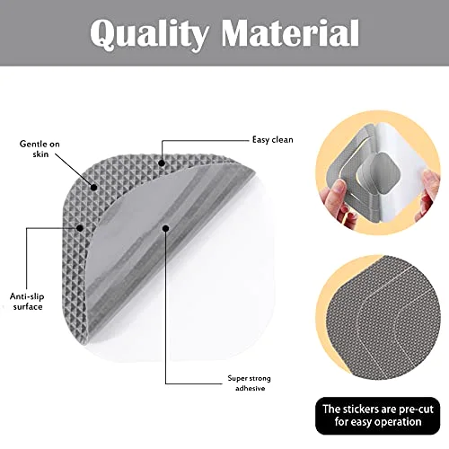 20 Pieces Adhesive Square Bath Treads Non-Slip Bathtub Stickers Non Slip Traction to Tubs Bathtub Stickers Adhesive Decals Appliques for Bath Tub Showers, Pools, Boats, Stairs view 3