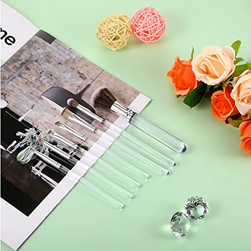 10 Pcs Food Safe Paint Brushes Fondant Tools Cake Painting,Clear view 4