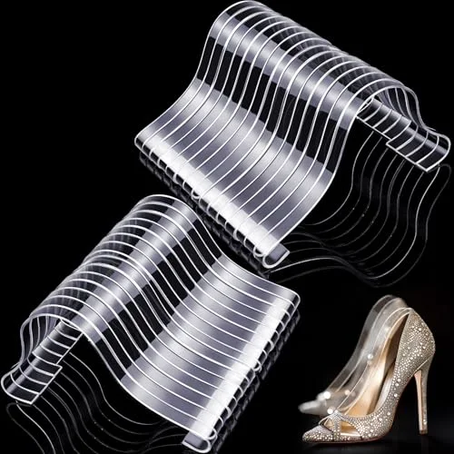 30 Pcs Acrylic Sandal Shoe Display Store Retail Display Rack Shoe Stand Support Shaper Forms Inserts Home Bulk Clear