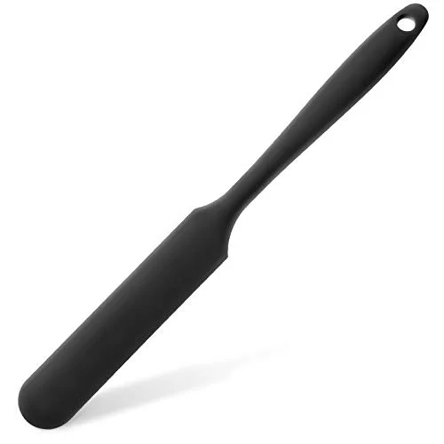 Silicone Wax Spatula Non Stick Reusable Hair Removal Stick,Black