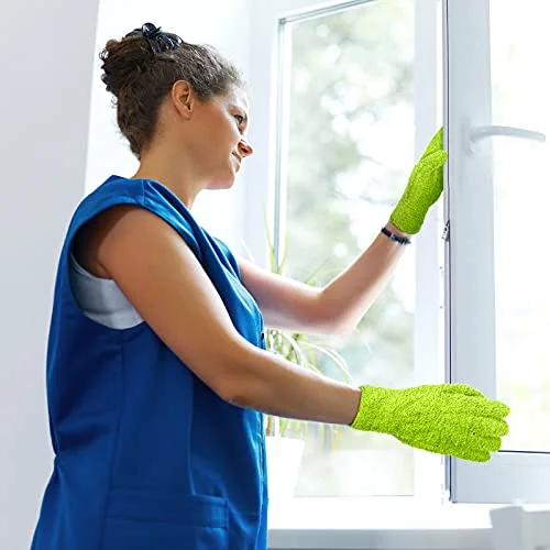 3 Pairs Microfiber Dusting Gloves for Plants Leaf, Small view 4