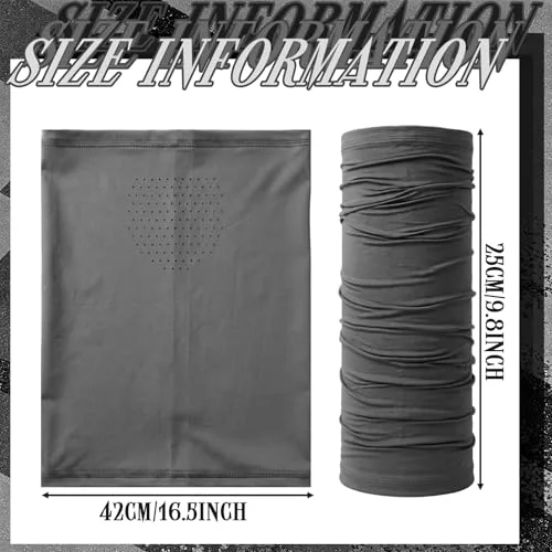 6 Pcs Breathable Cooling Neck Gaiter Summer Balaclava Face Mask with Mesh Holes UV Protection Sun Scarf for Men Women view 4