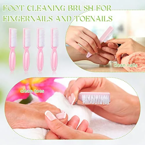 12 Pcs Nail Clipper Brush for Barber Fade,Light Pink view 4